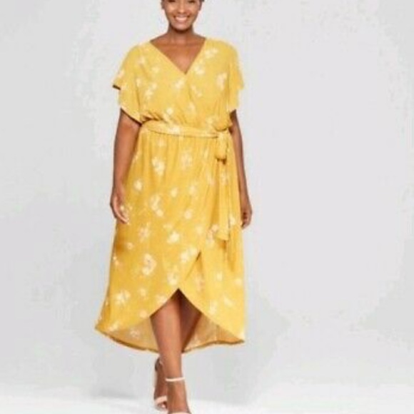 Aviv & Viv yellow floral dress - Picture 1 of 4